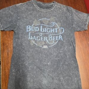 Bud Light Gray Short Sleeve Tee